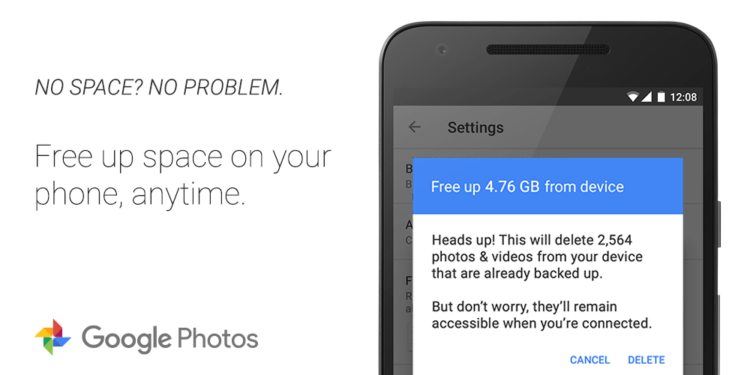 Новая функция Google Фото поможет освободить место на смартфоне. Фото.