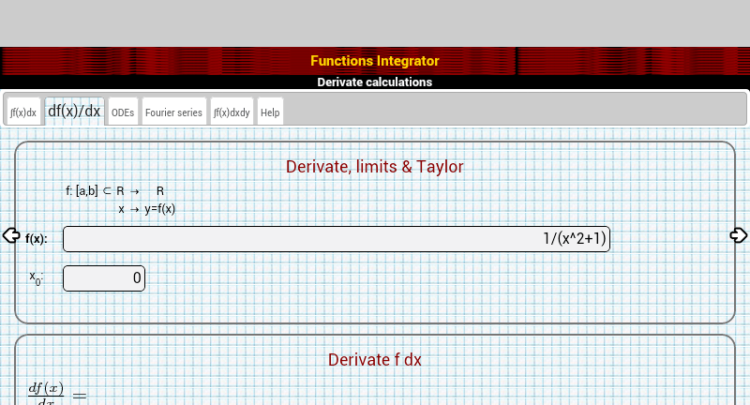 Простой калькулятор интегралов и дифференциальных уравнений. Фото.