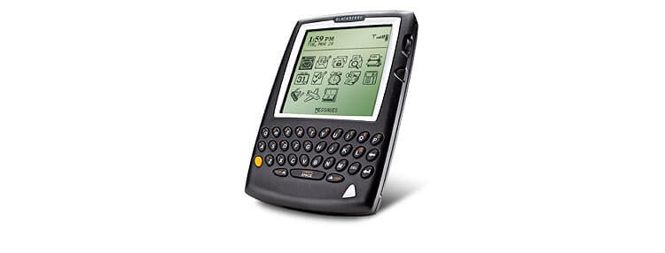 BlackBerry 5790 — телефон 1999 года с электронной почтой. Фото.