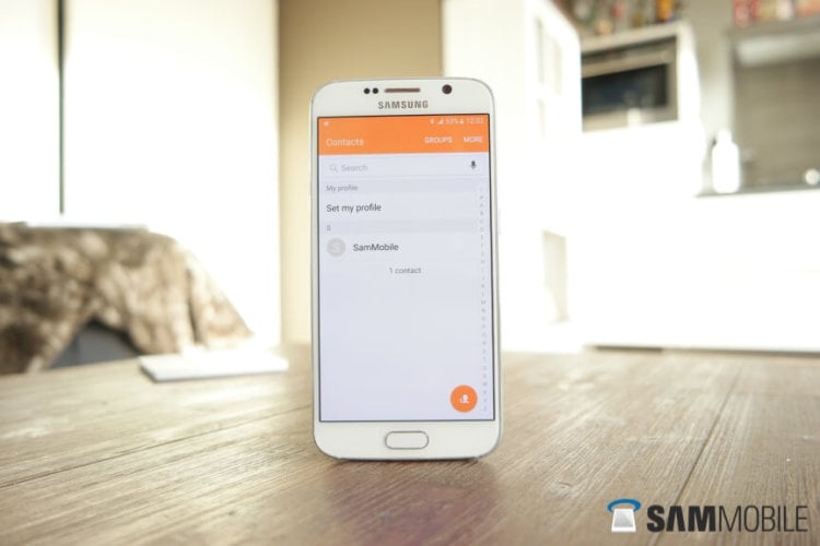 Качественные изображения работающего на базе Android Marshmallow Galaxy S6. Фото.