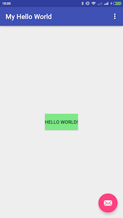 Разрабатываем приложения для Android: Hello World! Запуск приложения. Фото.