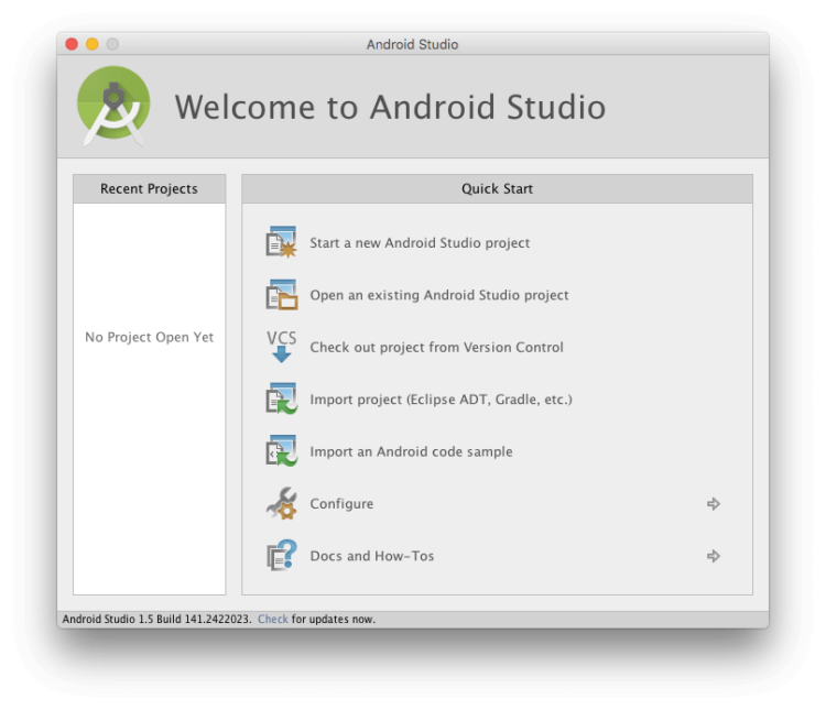 Разрабатываем приложения для Android: Hello World! Начало нового проекта. Фото.