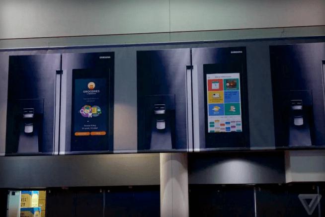 Гибрид смартфона и холодильника от Samsung на CES? Фото.