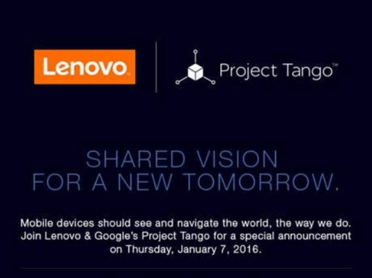 Lenovo совместно с Google представит устройство Project Tango? Фото.