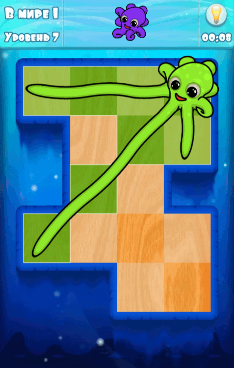 Осьминог, который учит аккуратности. Фото.