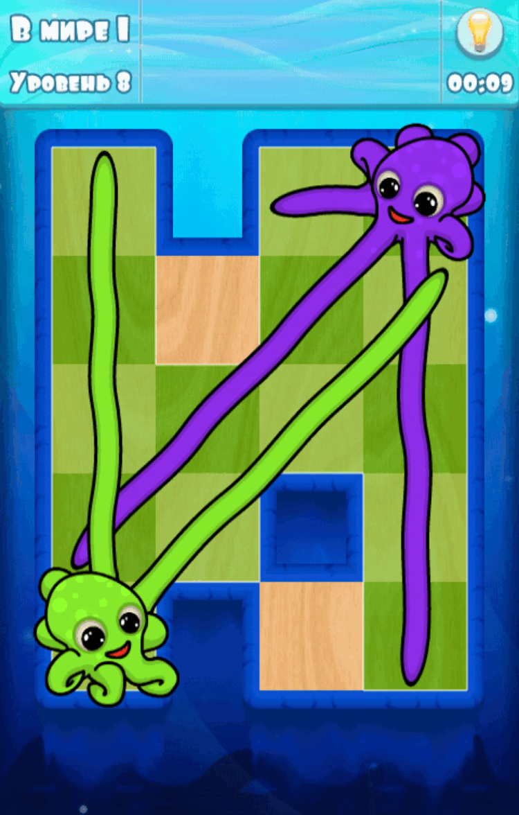 Осьминог, который учит аккуратности. Осьминог, который учит аккуратности. Фото.