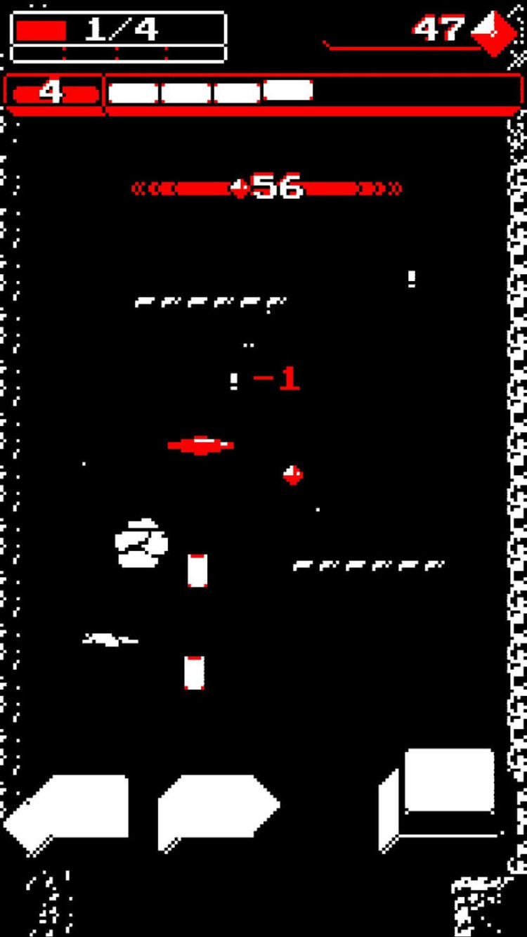 Downwell — стильное падение. Фото.