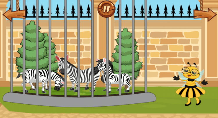 Цифры и геометрические фигуры дети изучают в зоопарке и лесу. Цифры и геометрические фигуры дети изучают в зоопарке и лесу. Фото.