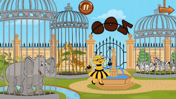 Цифры и геометрические фигуры дети изучают в зоопарке и лесу. Цифры и геометрические фигуры дети изучают в зоопарке и лесу. Фото.