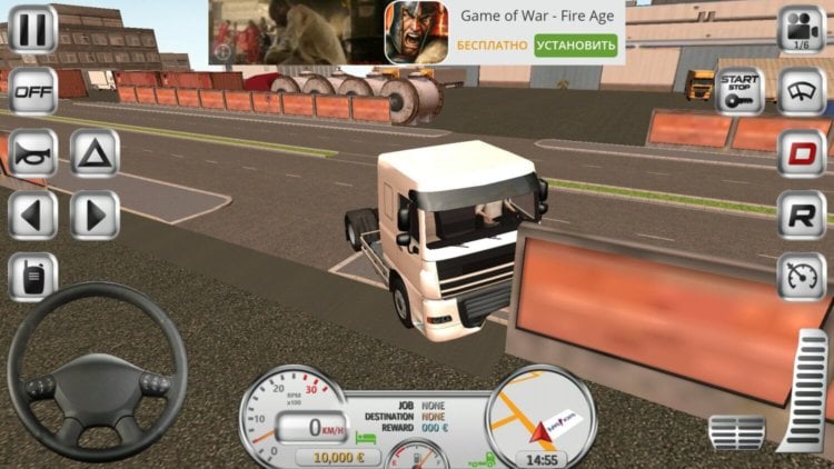 Euro Truck Driver — клон ETS2 на Android. Фото.