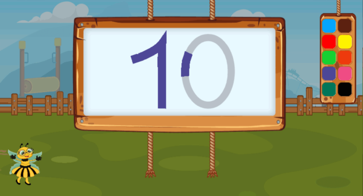 Цифры и геометрические фигуры дети изучают в зоопарке и лесу. Цифры и геометрические фигуры дети изучают в зоопарке и лесу. Фото.