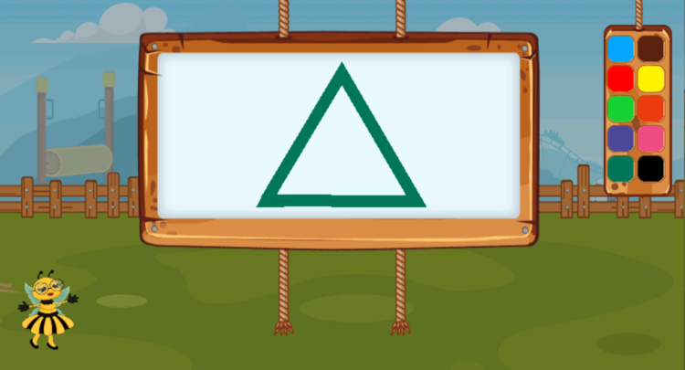 Цифры и геометрические фигуры дети изучают в зоопарке и лесу. Цифры и геометрические фигуры дети изучают в зоопарке и лесу. Фото.