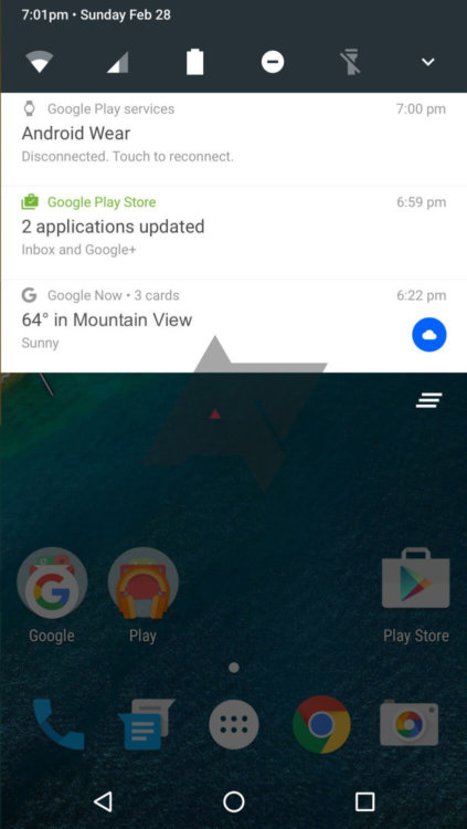 Как будут выглядеть уведомления в Android N? Фото.