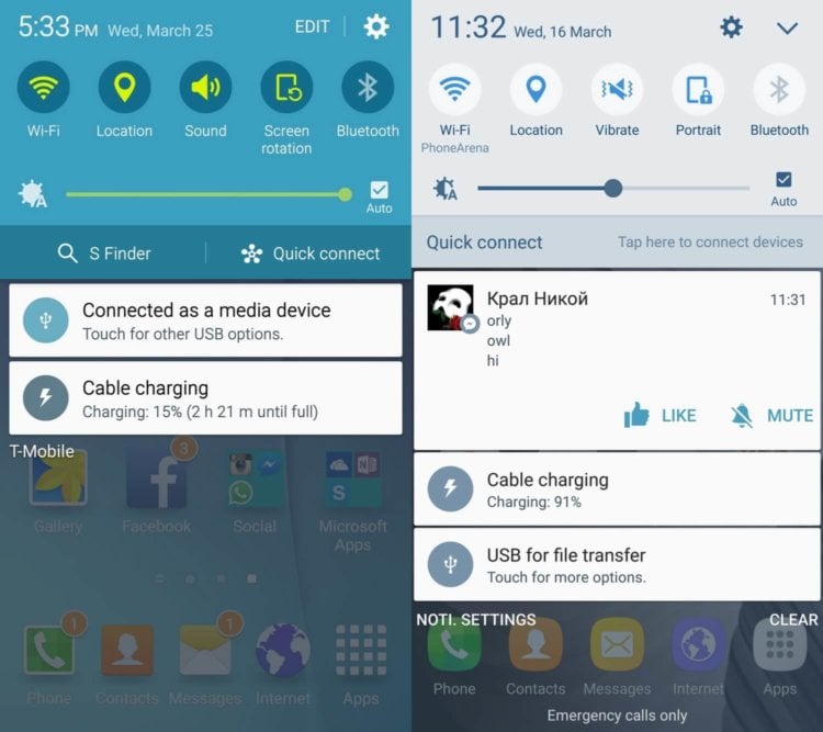 Как изменился TouchWiz на Galaxy S6 после обновления до Marshmallow? Фото.