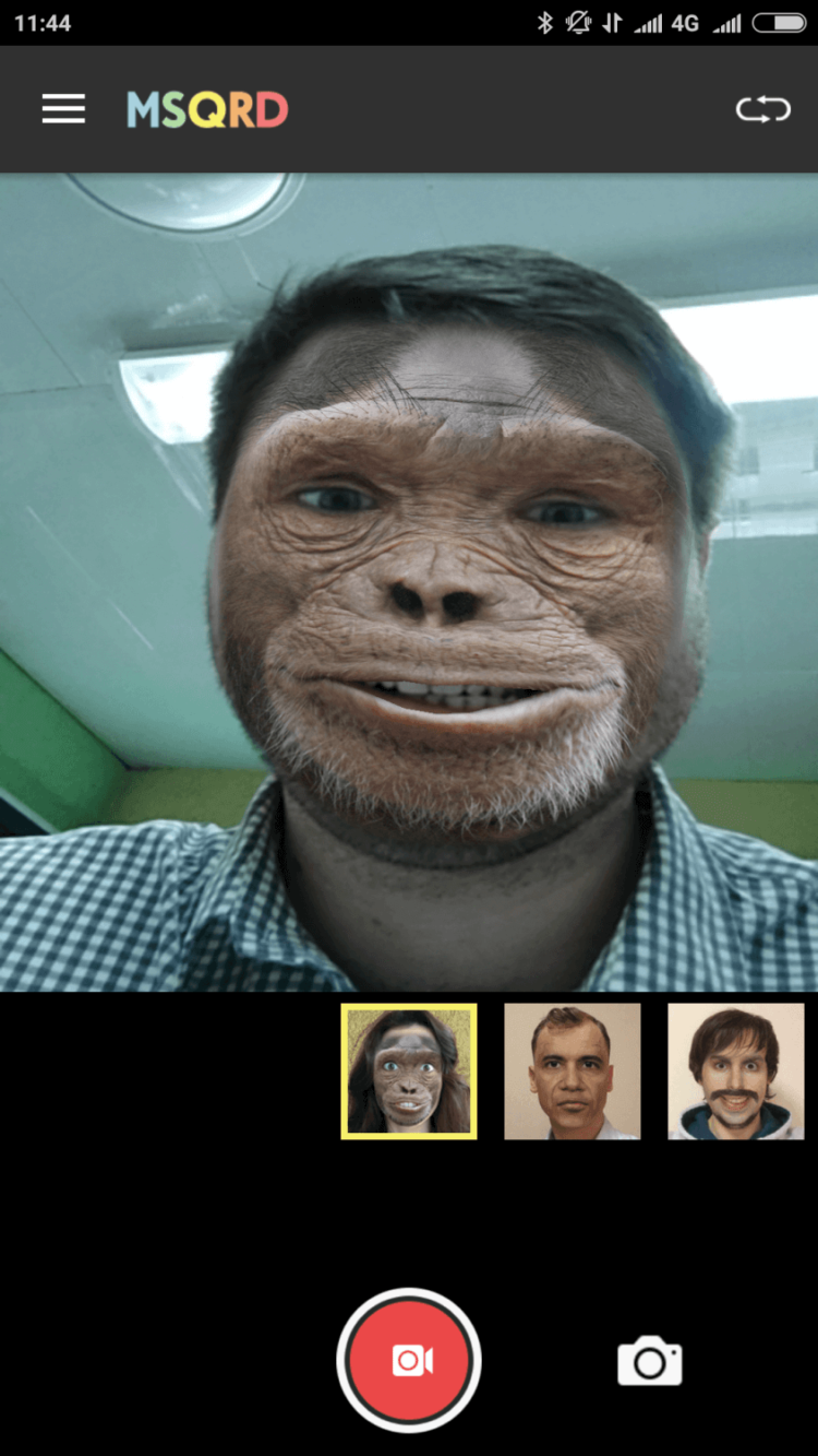 Приложение MSQRD добралось до Android в бета-версии. Фото.