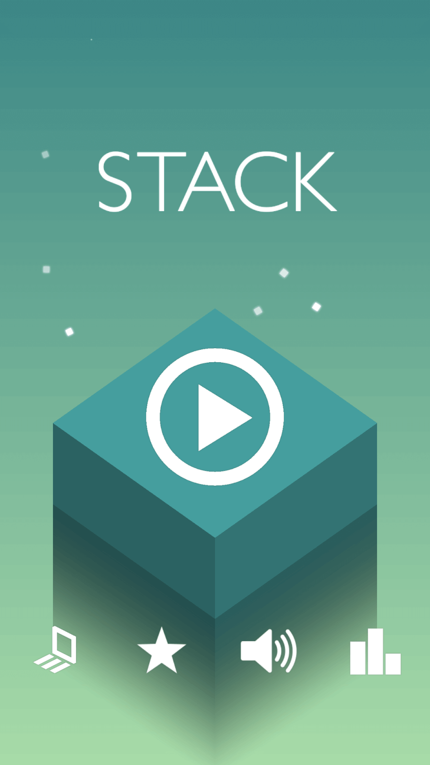 Stack — строим башню до первого промаха. Фото.