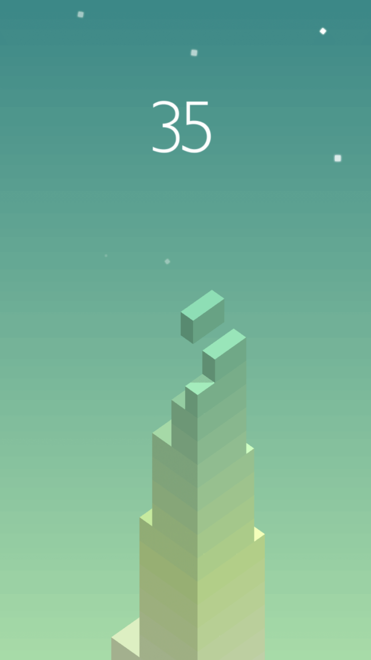 Stack — строим башню до первого промаха. Stack — строим башню до первого промаха. Фото.