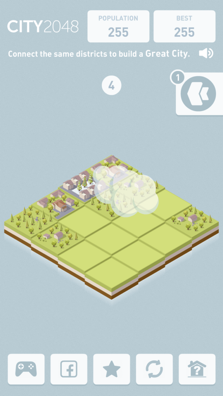 City 2048 — строим город, играя в 2048. Фото.