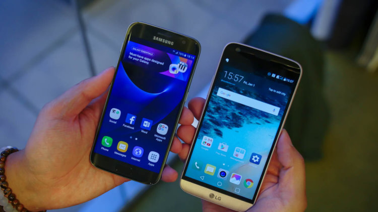 Сравнение оболочек: LG G5 vs. Samsung Galaxy S7 vs. Apple iPhone 6s. Фото.