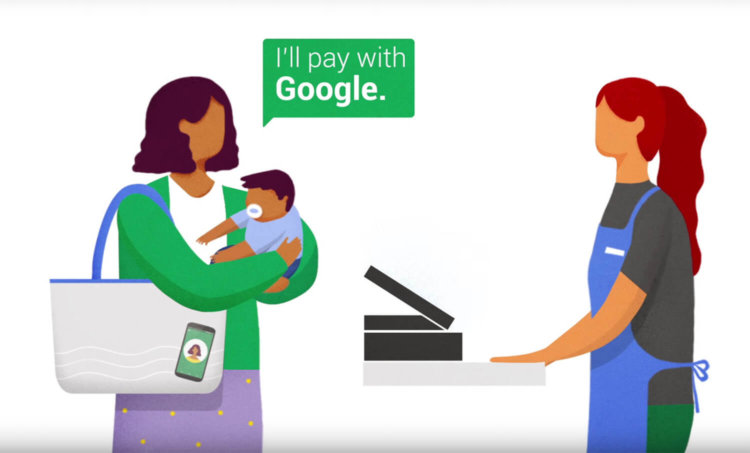 Google запускает систему оплаты Hands Free для тех, у кого заняты руки. Фото.