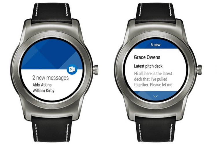 Microsoft Outlook уже поддерживает Android Wear-часы. Microsoft Outlook уже поддерживает Android Wear-часы. Фото.