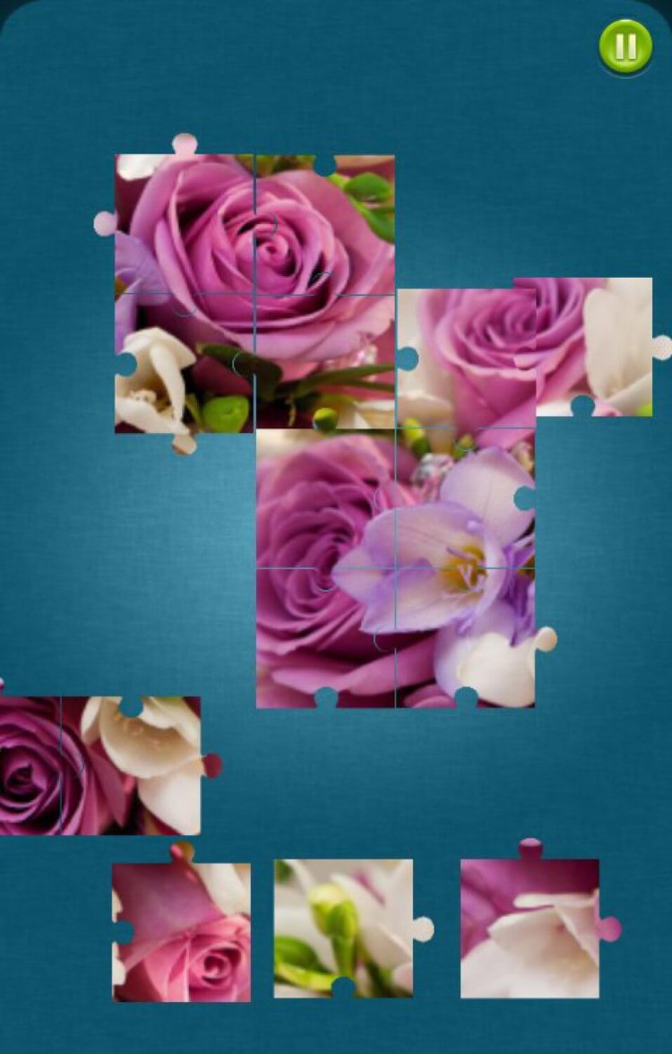 Цветочные пазлы создадут весеннее настроение. Цветочные пазлы создадут весеннее настроение. Фото.