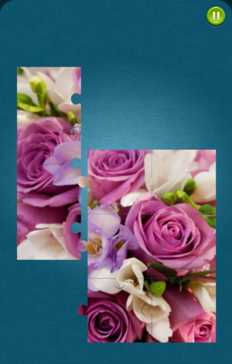 Цветочные пазлы создадут весеннее настроение. Фото.