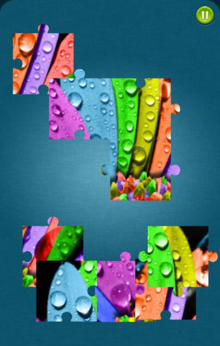 Цветочные пазлы создадут весеннее настроение. Фото.