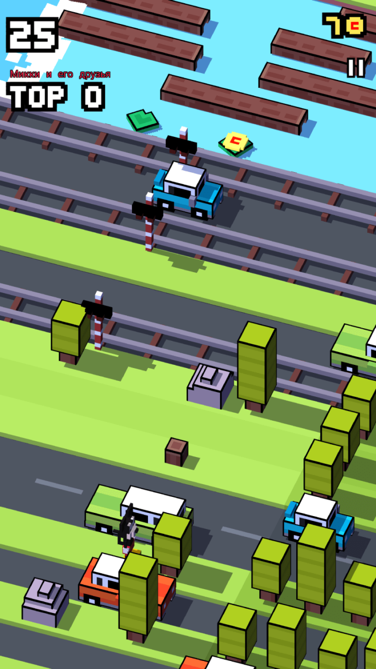 Disney Crossy Road — с любимыми героями все становится лучше. Фото.