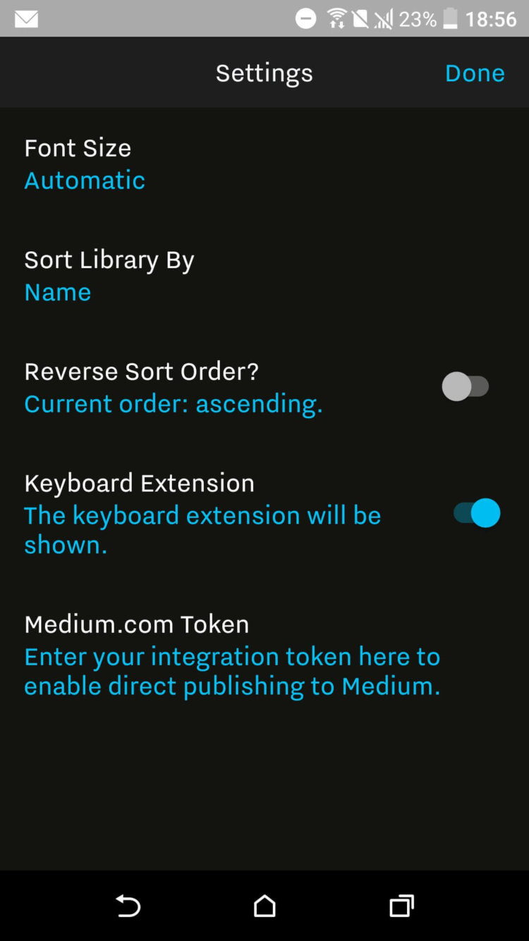 iA Writer — простой, но удобный текстовый редактор. Фото.