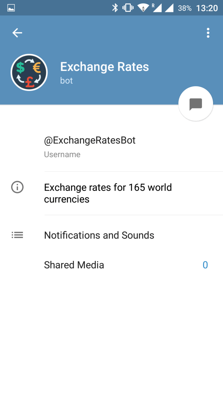Топ 5 ботов для Telegram. Exchange Rates. Фото.