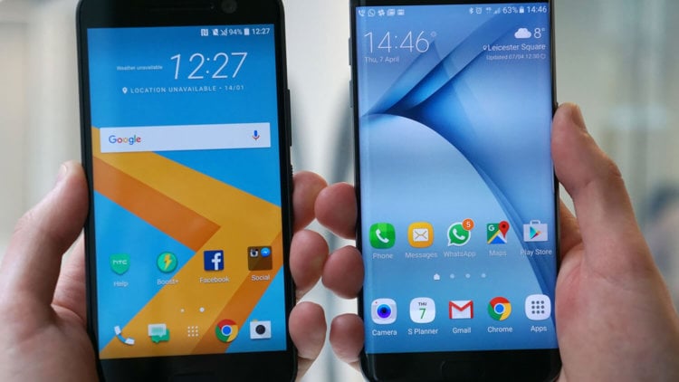 HTC 10 vs. Samsung Galaxy S7: 5 причин в пользу HTC. Чистая оболочка. Фото.