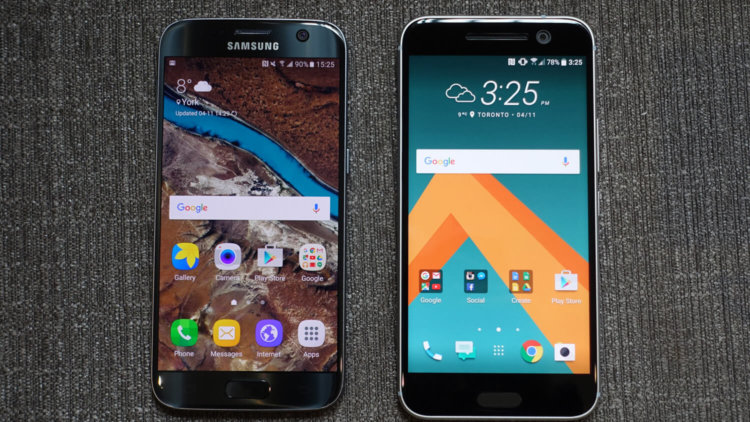 HTC 10 vs. Samsung Galaxy S7: 5 причин в пользу HTC. Фото.