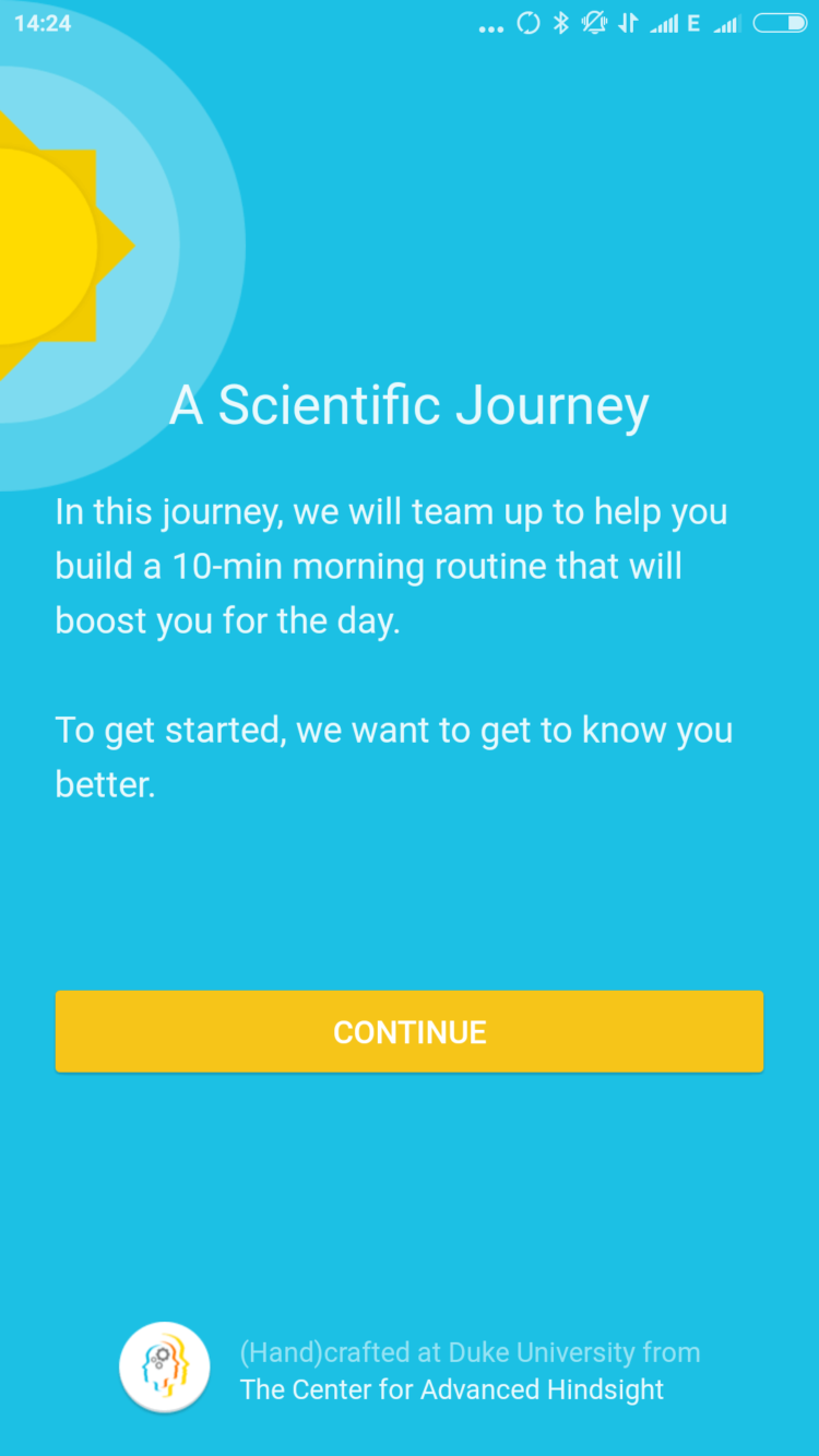 Приложение Fabulous заставляет стать человеком. Фото.