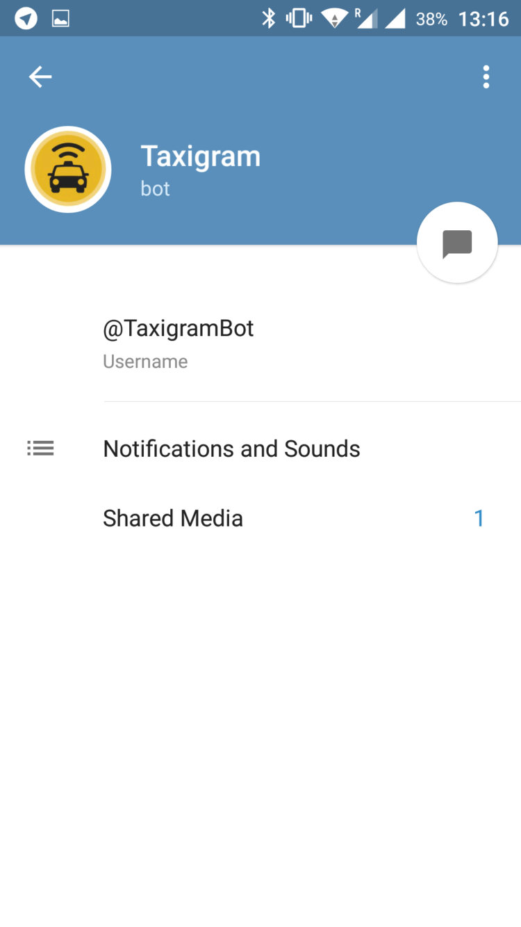 Топ 5 ботов для Telegram. Taxigram. Фото.