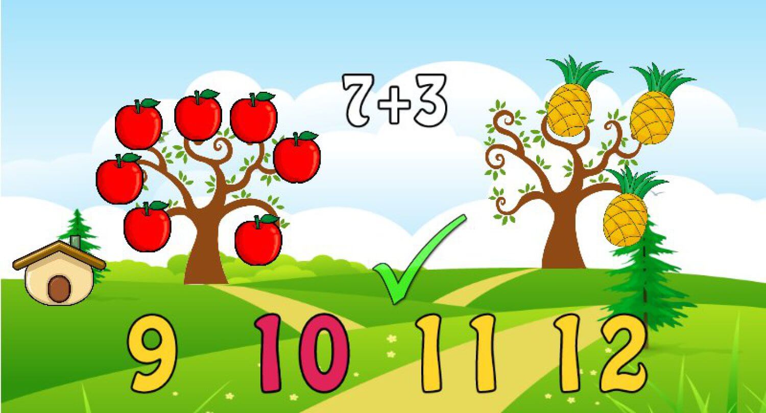Чем заменить садовые яблоки при обучении дошкольника счету? Фото.
