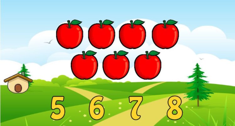 Чем заменить садовые яблоки при обучении дошкольника счету? Фото.