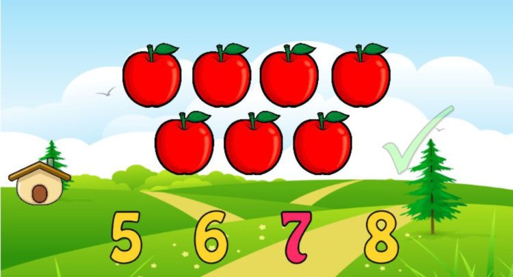 Чем заменить садовые яблоки при обучении дошкольника счету? Фото.