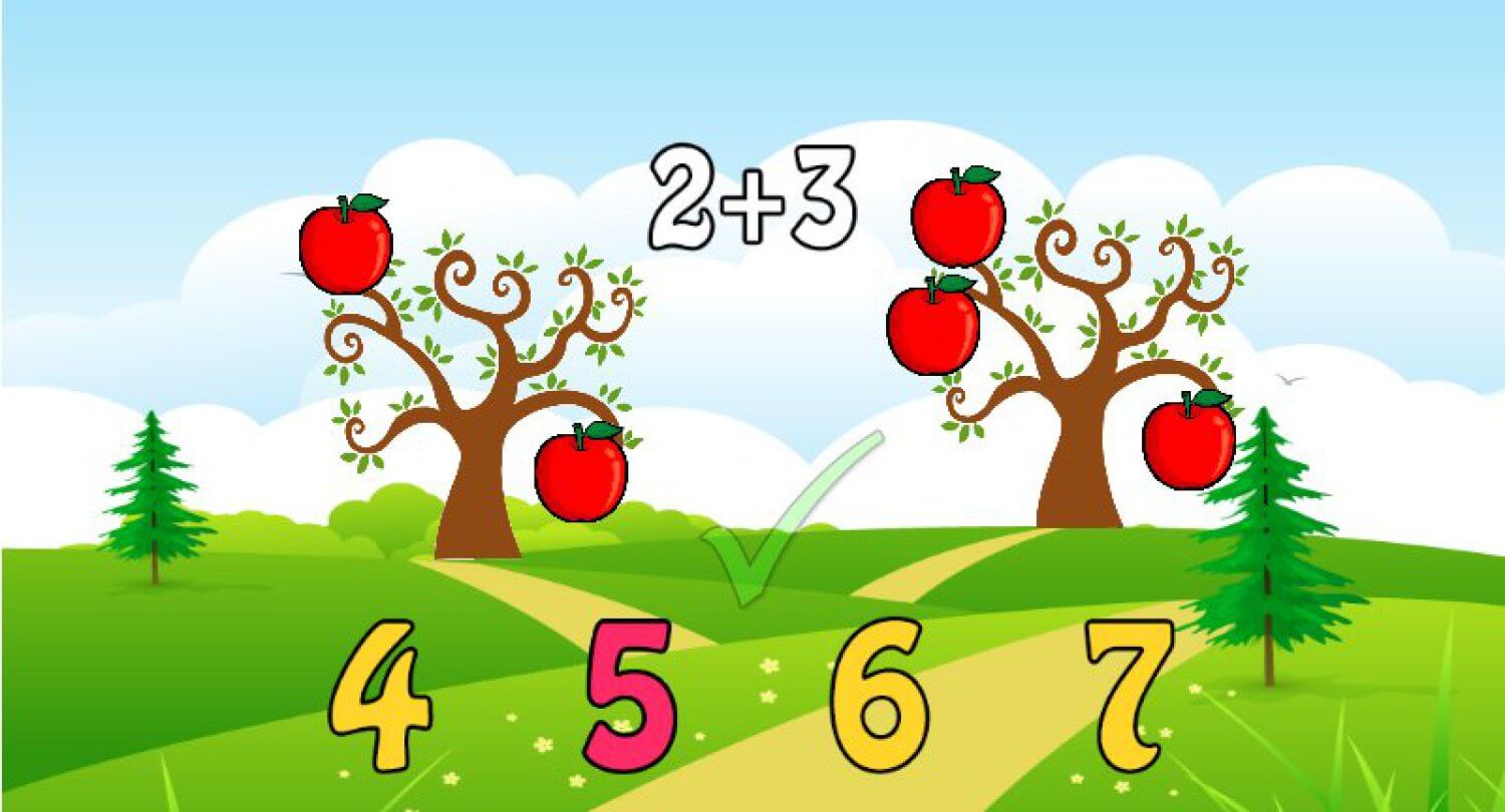 Чем заменить садовые яблоки при обучении дошкольника счету? Фото.