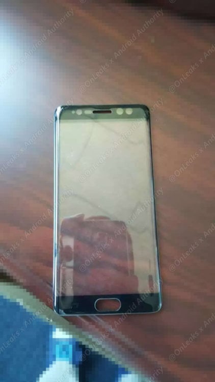Как выглядит передняя панель Galaxy Note 7? Фото.