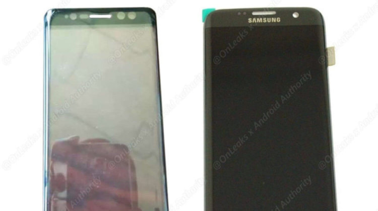 Как выглядит передняя панель Galaxy Note 7? Фото.