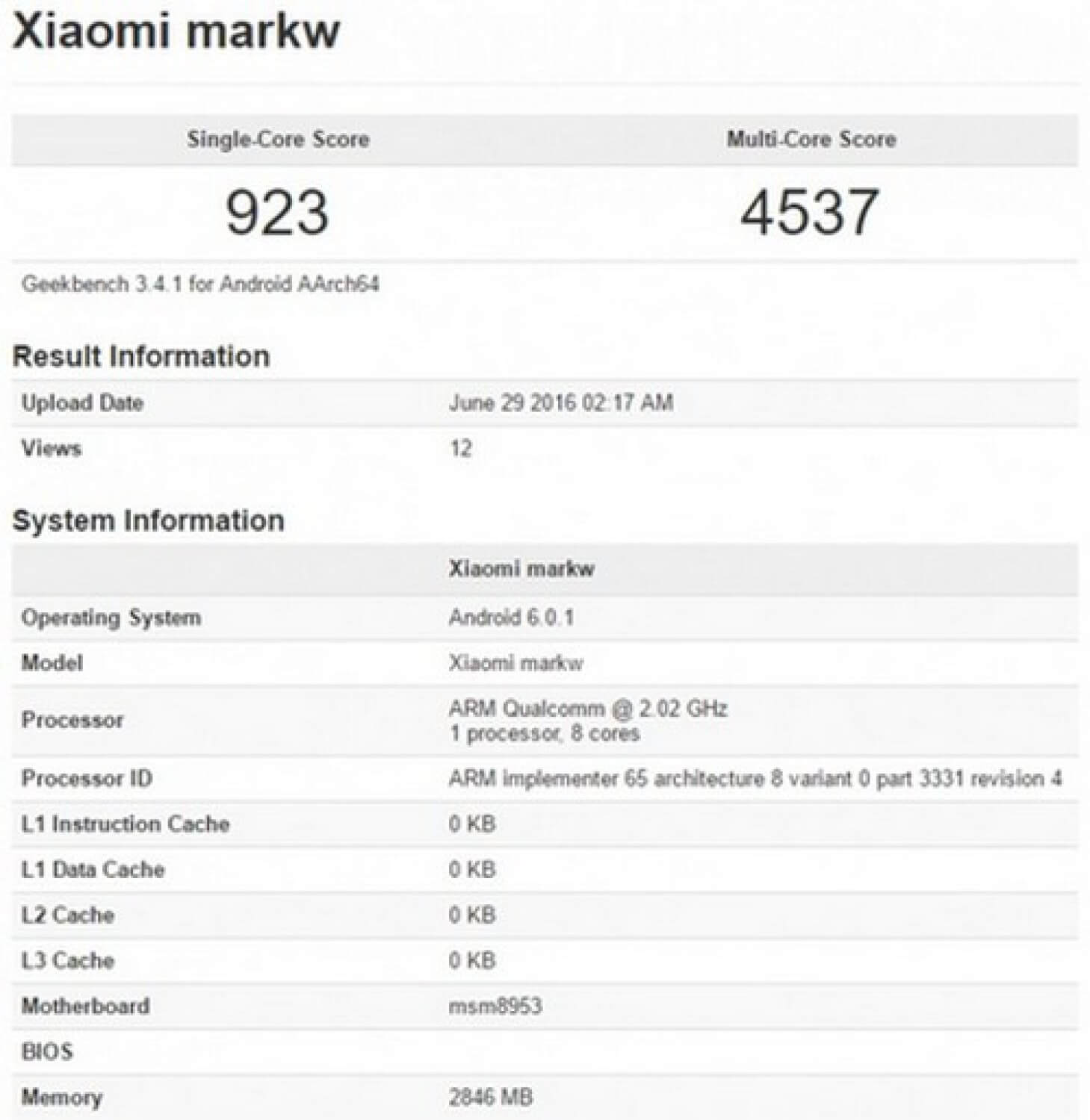 Новый смартфон от Xiaomi «засветился» в Сети. Фото.