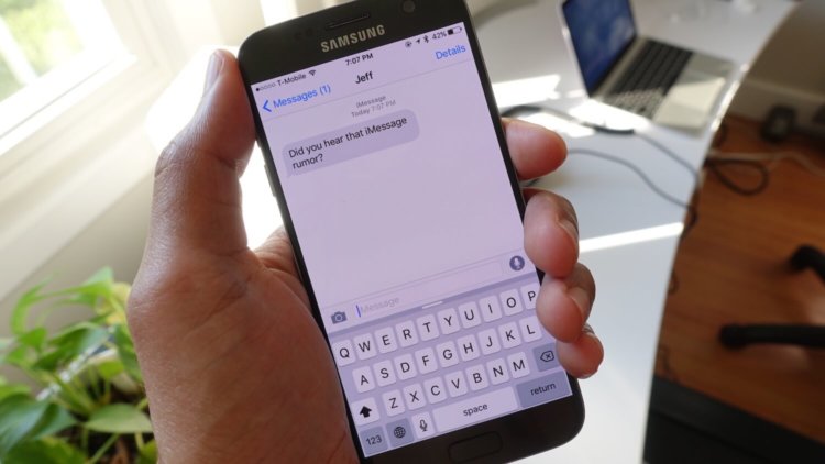 iMessage для Android может выйти уже на следующей неделе. Фото.