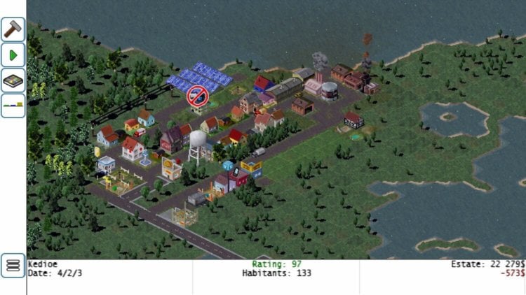 TheoTown — лучшая альтернатива SimCity. Фото.