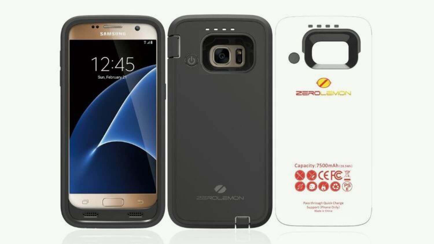 Galaxy S7 с чехлом ZeroLemon получит батарею на 7500 мАч. Фото.