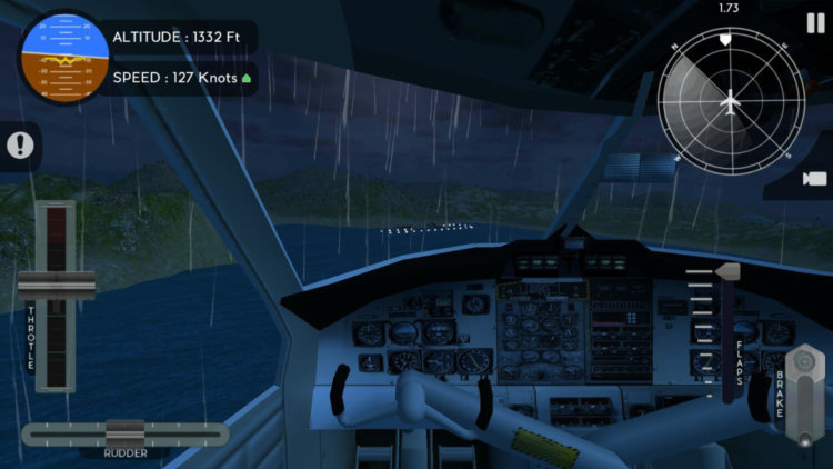 Avion Flight Simulator — неплохой и полностью бесплатный авиасимулятор. Фото.