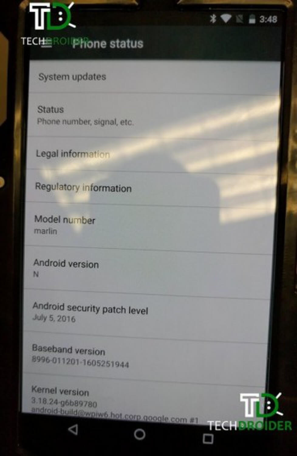 Nexus Marlin от HTC появился на «живых» фото. Фото.
