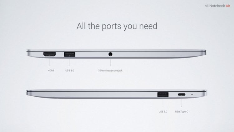 Xiaomi представила Mi Notebook Air — свой первый ноутбук. Фото.