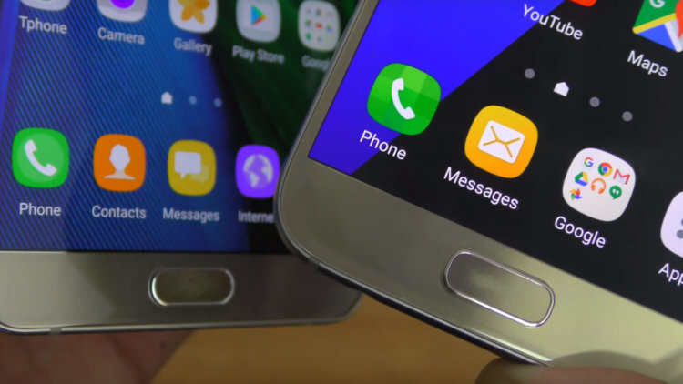 TouchWiz: Galaxy Note 7 vs Galaxy S7. Фото.