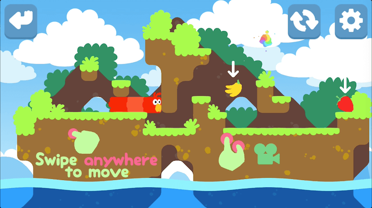 Лучшее в Google Play за последнее время. Snakebird. Лучшее в Google Play за последнее время. Snakebird. Фото.